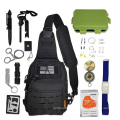 Emergency Camping Tactical Survival Kit with Sling Bag ,Crossbody Sling Bag with EDC Gear Tools Fishing tools